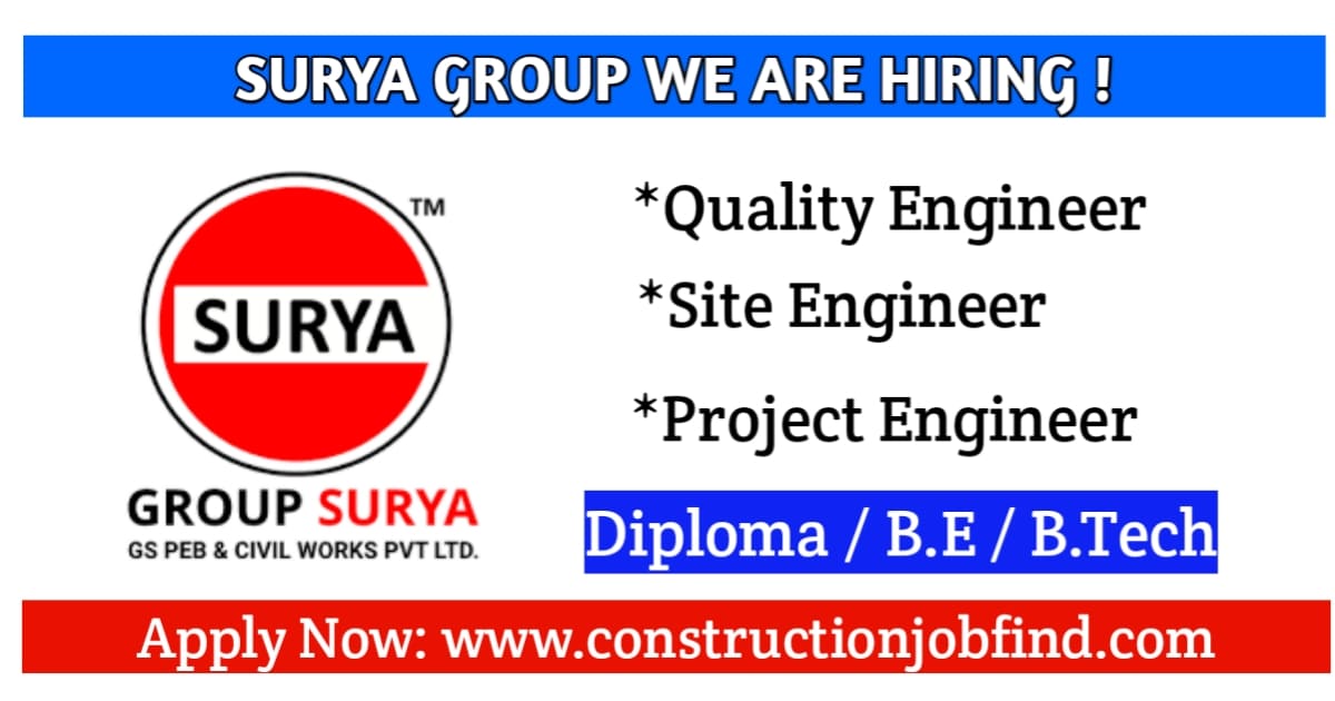 Surya Group We Are Hiring Engineering Job Apply Now