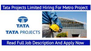 Tata Projects Job Vacancy 2023