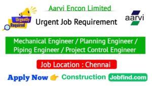 Aarvi Encon Limited Jobs 2023