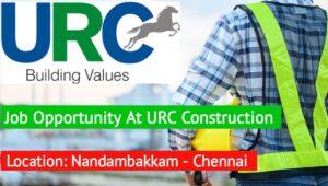 Job Opportunity At URC Construction