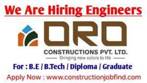 ORO Construction Hiring 2023