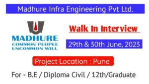 Madhure Infra Latest Job 