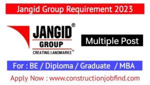 Jangid Group Recruitment 2023