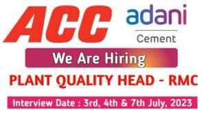 ACC Limited Walk In Interview