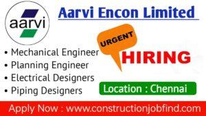 Aarvi Encon Urgent Required