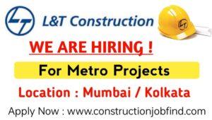 L And T Construction Hiring 2023 