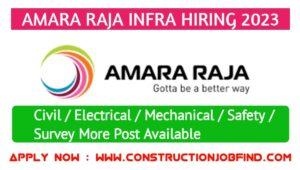 Amara Raja Infra Hiring 2023