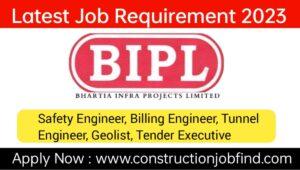 Bhartia Infra Projects Latest Job 2023