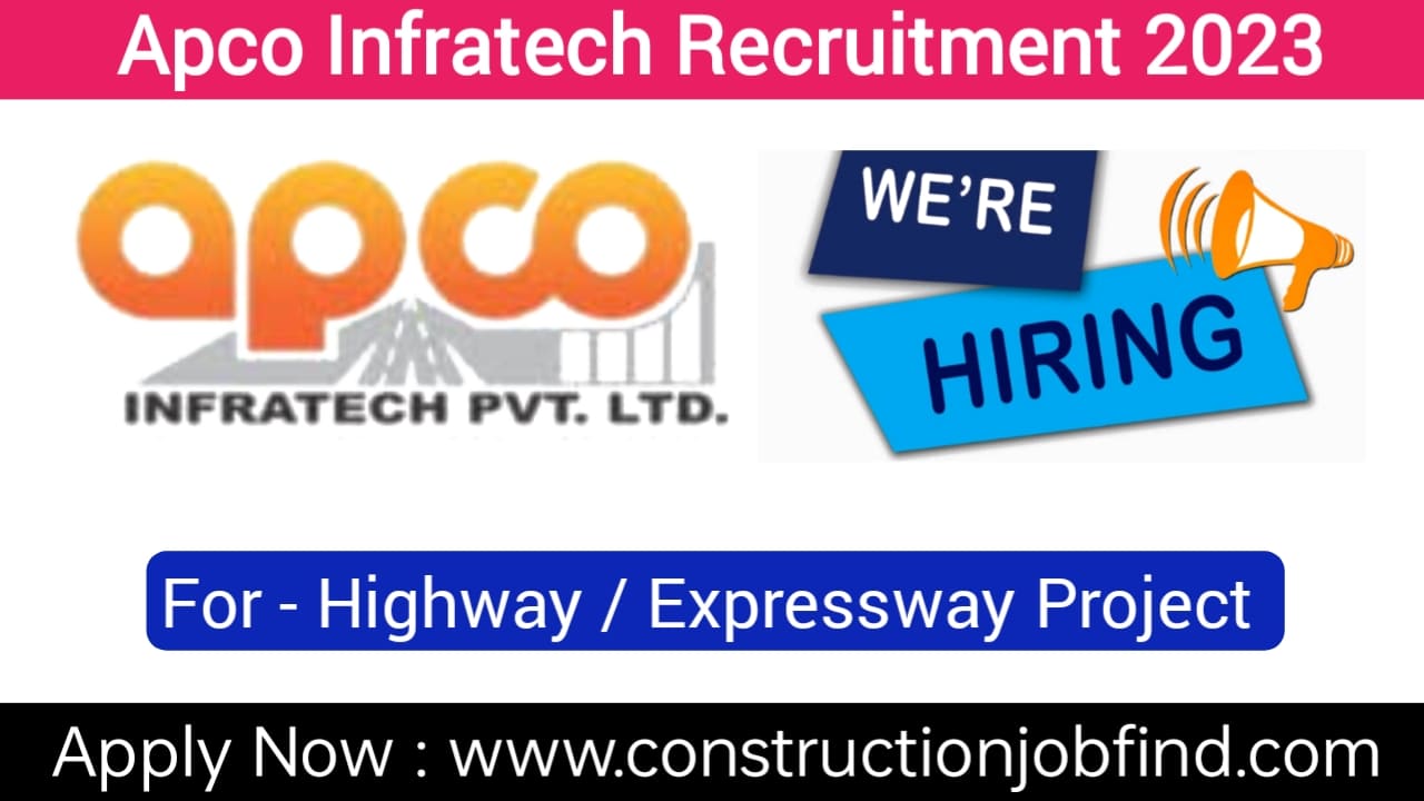 Jobs In Apco Infratech Limited Lucknow