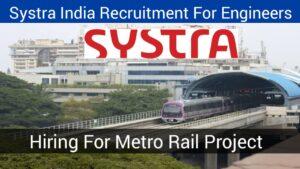 Systra India Recruitment 2023 