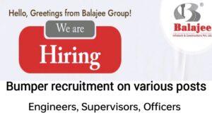 Balajee Infratech Hiring