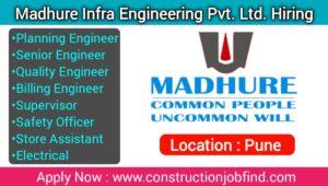 Madhure Infra Engineering Hiring