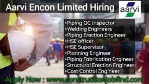 Aarvi Encon Ltd Latest Job 2023