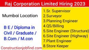 Raj Corporation Ltd Walk In Interview