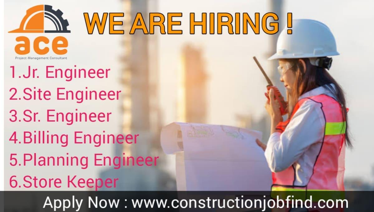 Construction Job Vacancy 2023 For Site Engineer, Planning Engineer Job