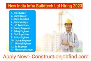 New India Infra Buildtech Job 2023