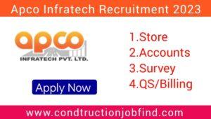 Apco Infratech Pvt Ltd Job 2023