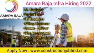 Amara Raja Infra Pvt Ltd Hiring 2023