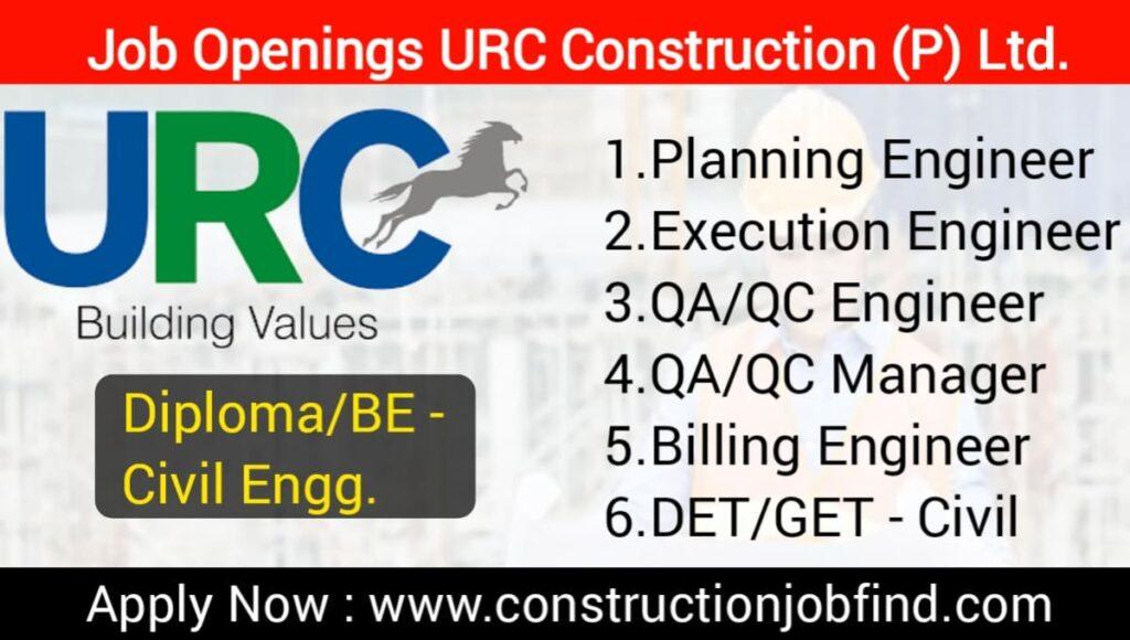 URC Construction Job Vacancy