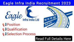 Eagle Infra India Ltd Carrere Opening