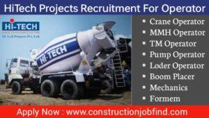 HiTech Projects Pvt Ltd Walk In Interview