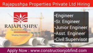 Rajapushpa Properties Pvt Ltd Hiring