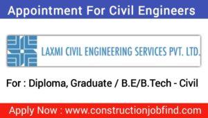 Laxmi Civil Engineering Jobs Vacancy 2023