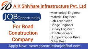 AK Shivhare Infrastructure Job Vacancy