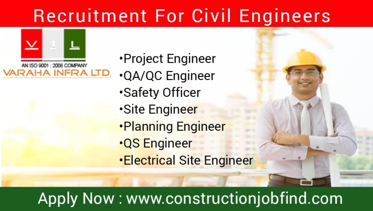 Varaha Infra Ltd Job Vacancy Construction Job Placement 2023 For