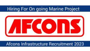 Job Vacancy Afcons Infrastructure