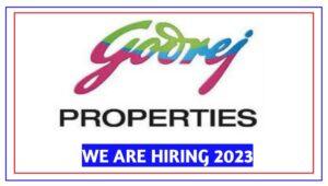 Godrej Properties Latest Job Opening