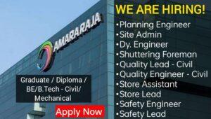 Amara Raja Infra Latest Job 2023