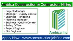 Ambica Constructions Recruitment 2023