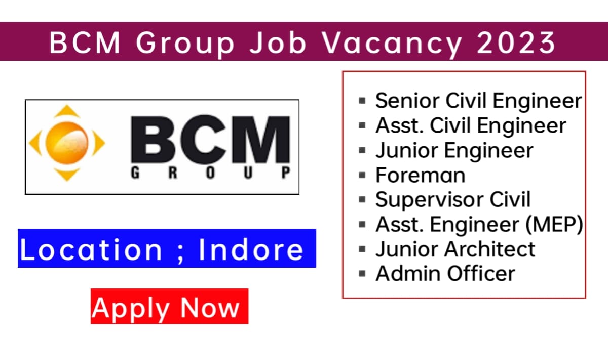 BCM Group Job Vacancy