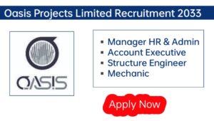 Oasis Projects Ltd Latest Vacancy