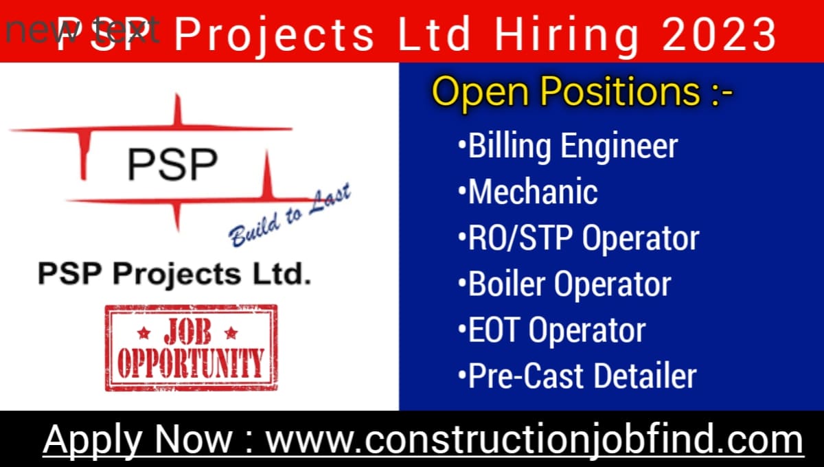 PSP Projects Ltd Job Vacancy