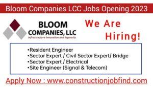 Bloom Companies LCC Vacancy 2023