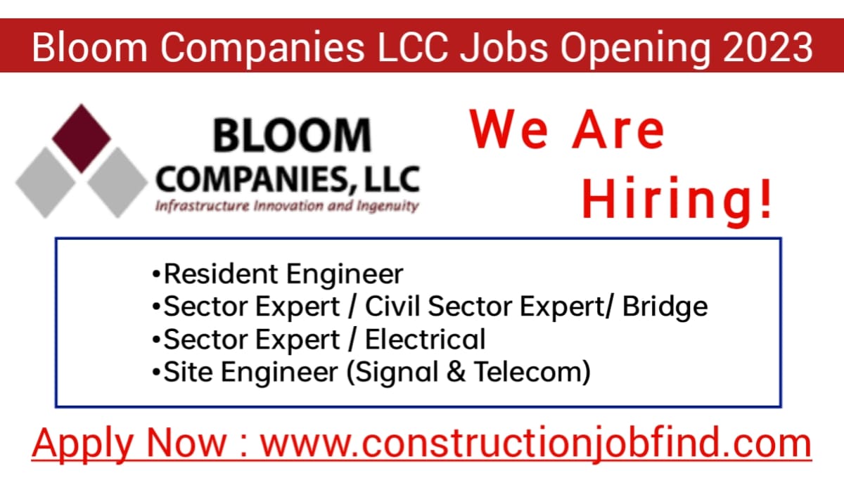 Bloom Companies LCC Vacancy 2023