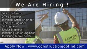 Redcon Construction Co S.A.E Vacancy