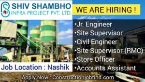 Shiv Shambho Infra Projects Pvt Ltd Vacancy