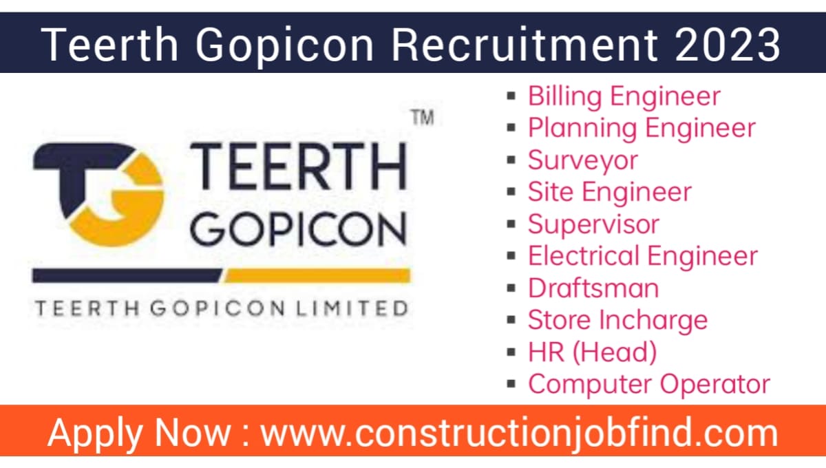 Teerth Gopicon Limited Hiring 2023