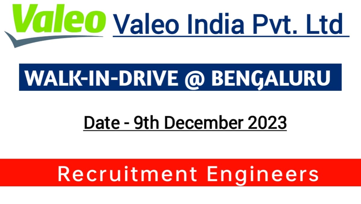 Valeo India Pvt Ltd Hiring