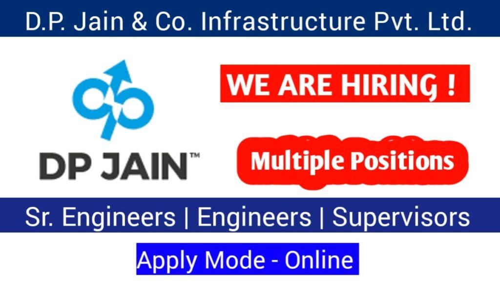 DP Jain Company Vacancy For Engineers