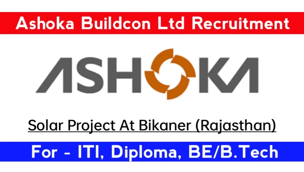 Ashoka Buildcon Ltd Open Jobs