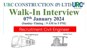 URC Construction Walk In Interview 2024