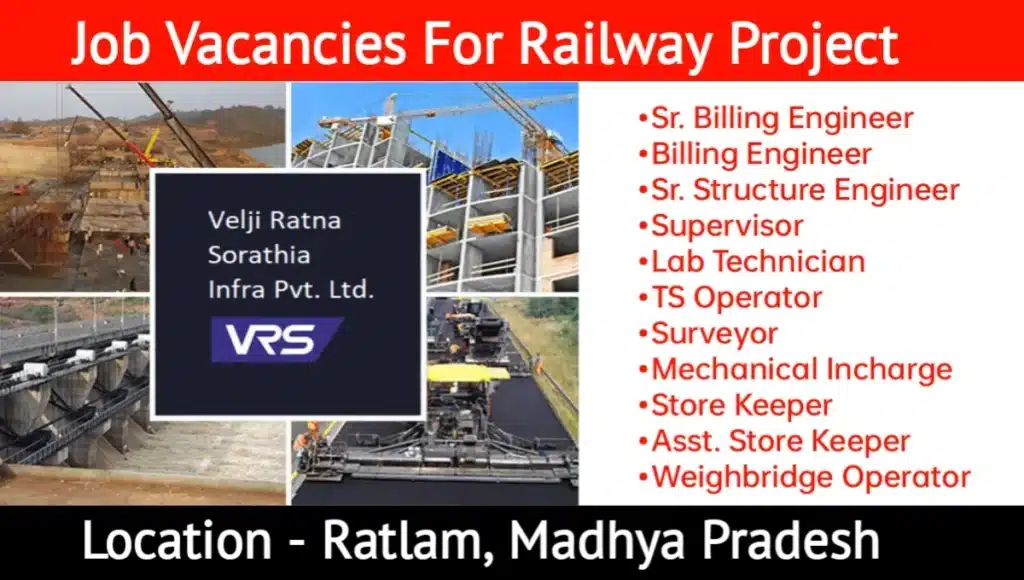 Velji Ratan Sorathia Infra Pvt Ltd Vacancy