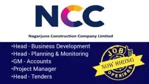 NCC Limited Vacancy