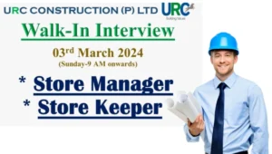 Walk In Interview URC Construction At Chennai