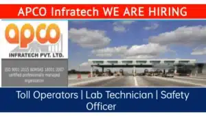 Apco Infratech New Job Opening