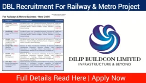 Dilip Buildcon Ltd Hiring 2024 